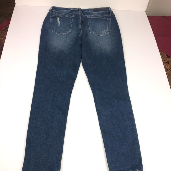 Seven7 Distressed Jewel Ankle Skinny Jeans 8 - Picture 11 of 16
